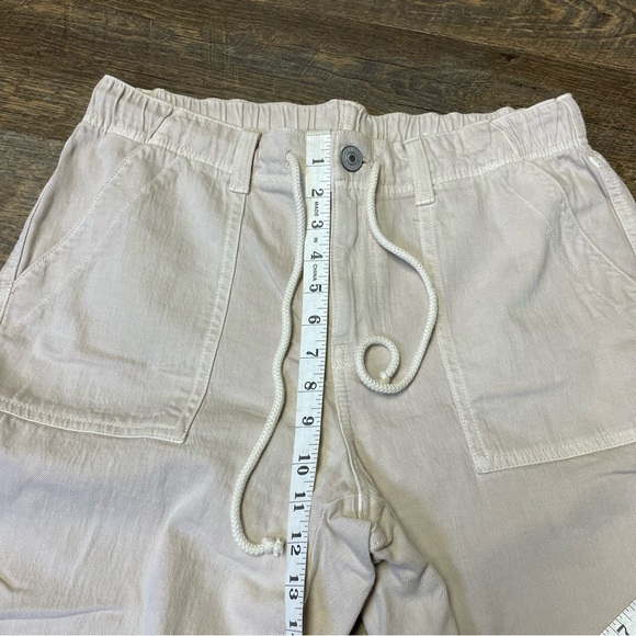 American Eagle AE Jogger Pants Jeans Size 10 Khaki Beige Drawstring - Picture 4 of 11